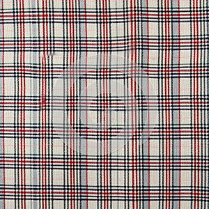 Seamless checkered fabric texture background