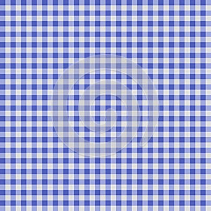 Seamless checkered Gingham pattern - Blue and White