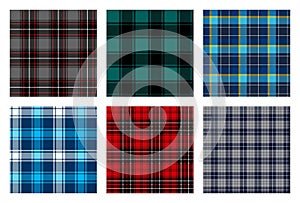 Seamless checkered plaid pattern bundle 8