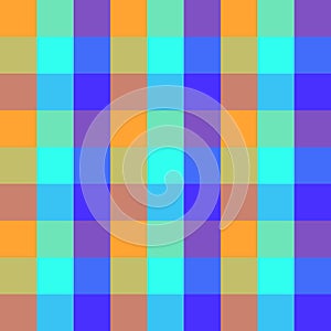 Seamless checkered plaid vector pattern geometric background colorful mosaic design made of tiled squares classic vintage retro ar