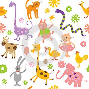 Seamless childlike pattern