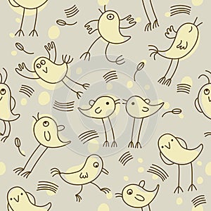 Seamless childlike pattern photo