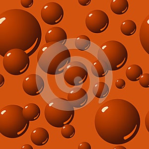 Seamless Chocolate Bubble Pattern