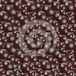 Seamless Chocolate Bubble Pattern
