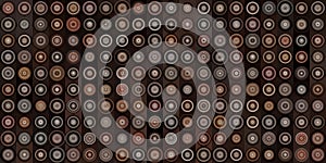 Seamless Chocolate Candy Circles Background Texture