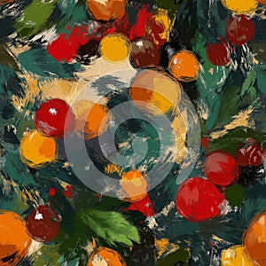 seamless Chrismas pattern image abstract background with oil color