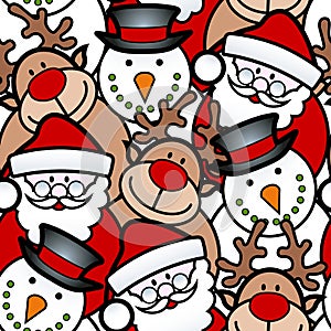 Seamless christmas background