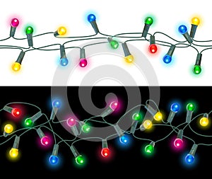 Seamless christmas lights