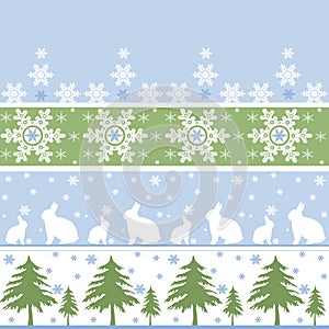 Seamless christmas ornament pattern background
