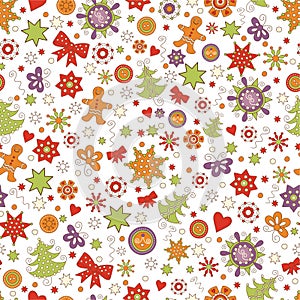 Seamless Christmas pattern