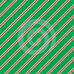 Seamless Christmas Stripe Pattern. Ideal for Christmas gift wrapping paper.