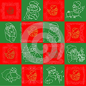 Seamless Christmas Wallpaper Pattern art