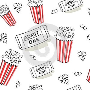 Seamless cinema pattern