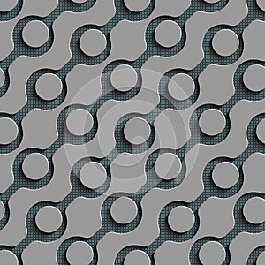 Seamless Circle and Diagonal Stripe Pattern