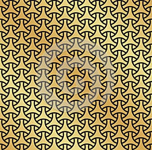 Seamless circle geometric abstract grid vintage pattern