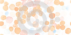 Seamless Circle Pattern. Orange Decorative Radial Wallpaper.
