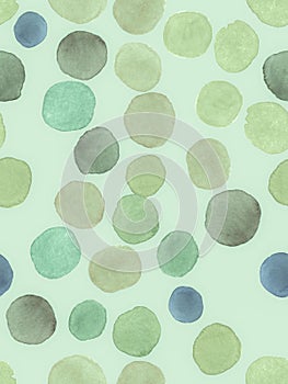 Seamless Circle Surface. Decorative Eucalyptus Pattern