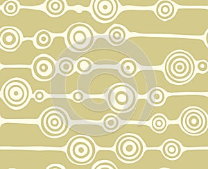 Seamless circles background in lineal group. Soft background