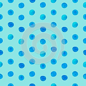 Seamless Circles Pattern. Geometric Polka Dots