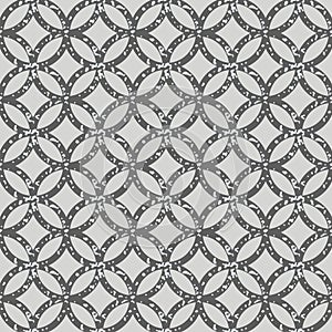 Seamless circles trellis pattern grunge texture
