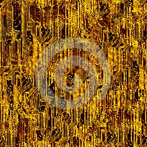 Seamless circuit board background.