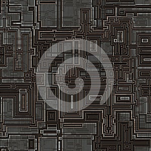 Seamless CircuitBoard texture. Seamless Hi-res (8000x8000) texture. Modern stylish abstract texture