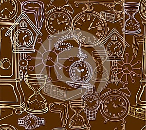 Seamless clock background