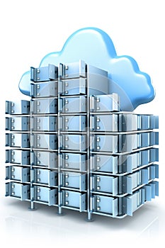 Seamless cloud integration: connecting computer to server for online storage, utilizing cloud technology for computing