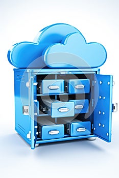 Seamless cloud integration: connecting computer to server for online storage, utilizing cloud technology for computing