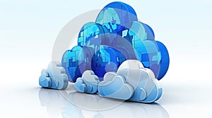 Seamless cloud integration: connecting computer to server for online storage, utilizing cloud technology for computing
