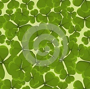 Seamless clover background