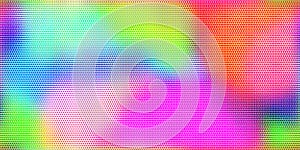 Seamless CMYK halftone abstract gradient background pattern