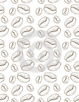 Seamless coffee pattern