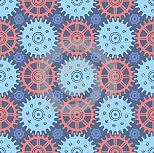 Seamless Cogwheel Pattern