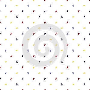 Seamless color bright dogtooth vector pattern. Vintage fashion textile background