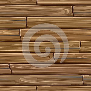 Seamless colored background wall of wood planks.