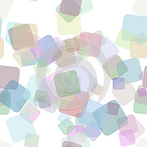 Seamless abstract square background pattern - vector illustration from random rotated squares with opacity effect