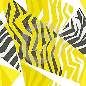 Seamless colorful animal skin texture of zebra