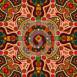 Seamless colorful of ethnic pattern