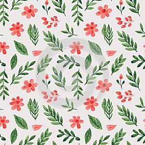Seamless colorful floral background pattern. Decorative backdrop for fabric, textile, wrapping paper, card, invitation, wallpaper