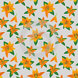 Seamless colorful floral background pattern. Decorative backdrop for fabric, textile, wrapping paper, card, invitation, wallpaper.