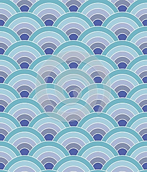 Seamless colorful geometric pattern of circles