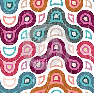 Seamless colorful pattern in grunge style