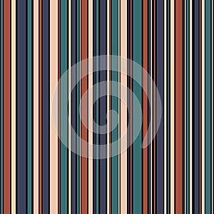 Seamless colorful vertical red, green, blue, orange stripes textured pattern, Stripe pattern, pastel colors, made in vector