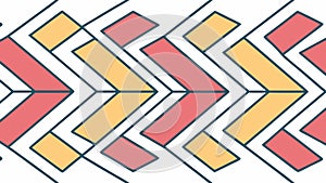 A seamless and colorful zigzag pattern for a fun and modern background. vector design Generative AI