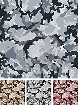 Seamless Complex Military Night Camouflage