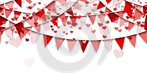 seamless confetti hearts background