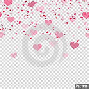 seamless confetti hearts background