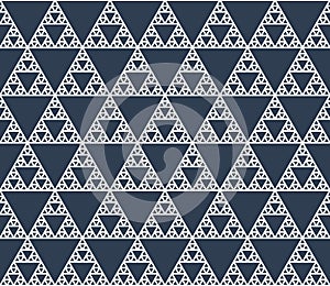 Seamless contour pattern of self-similar triangles