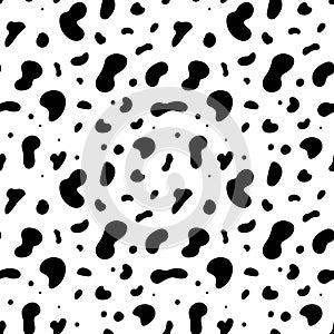 Seamless cow hide pattern. Vector repeat texture